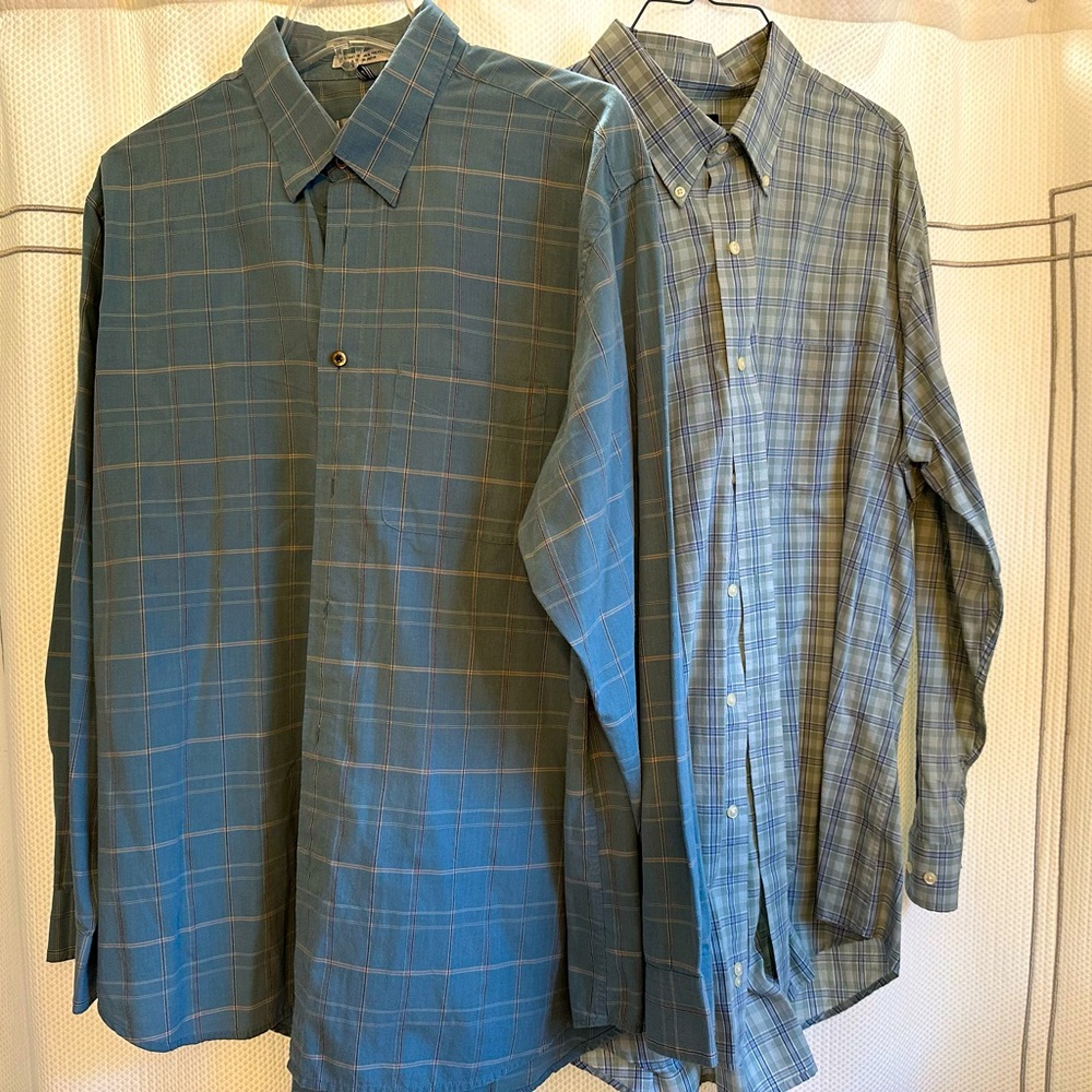 2 men’s xl dress shirts